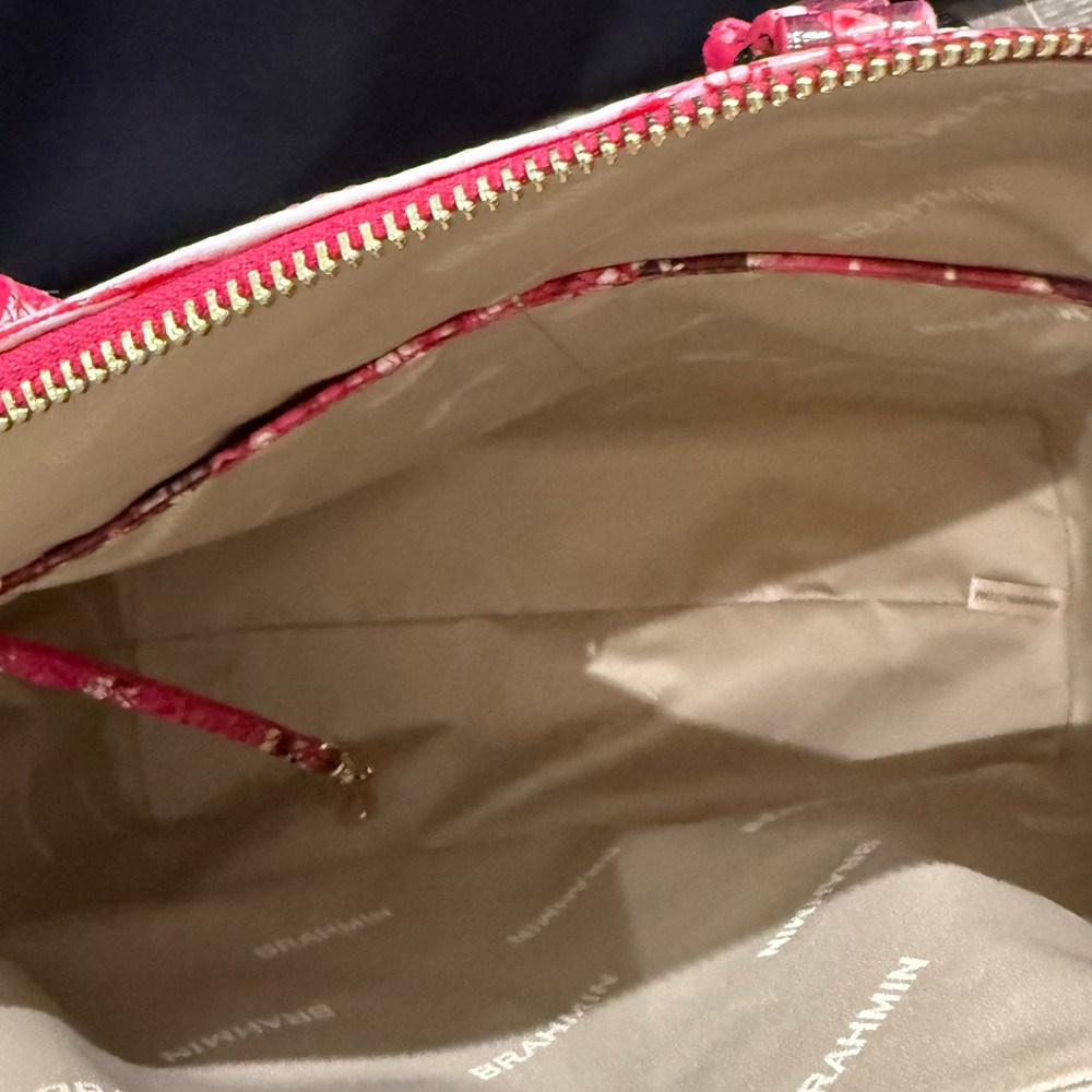 Brahmin bag Duxbury Satchel Crown of Hearts Ombre Melbourne New! - Picture 5 of 6